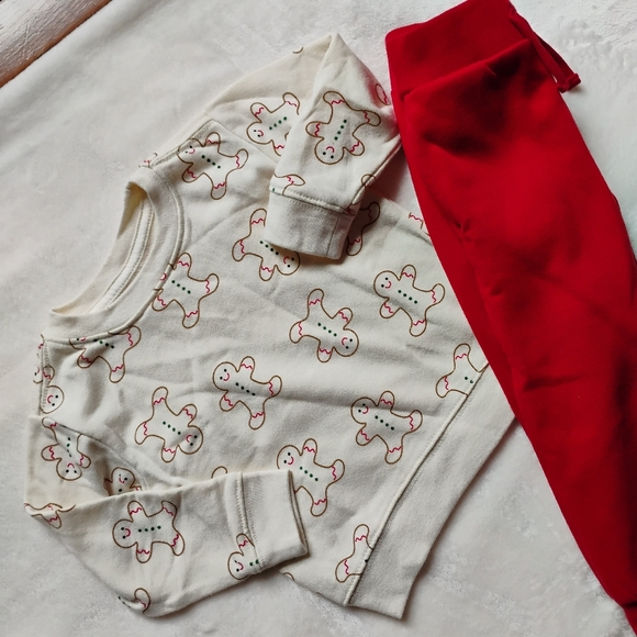 Gingerbread Sweatshirt & Sweatpant Set | Holiday Outfit | 18M - Picture 1 of 2